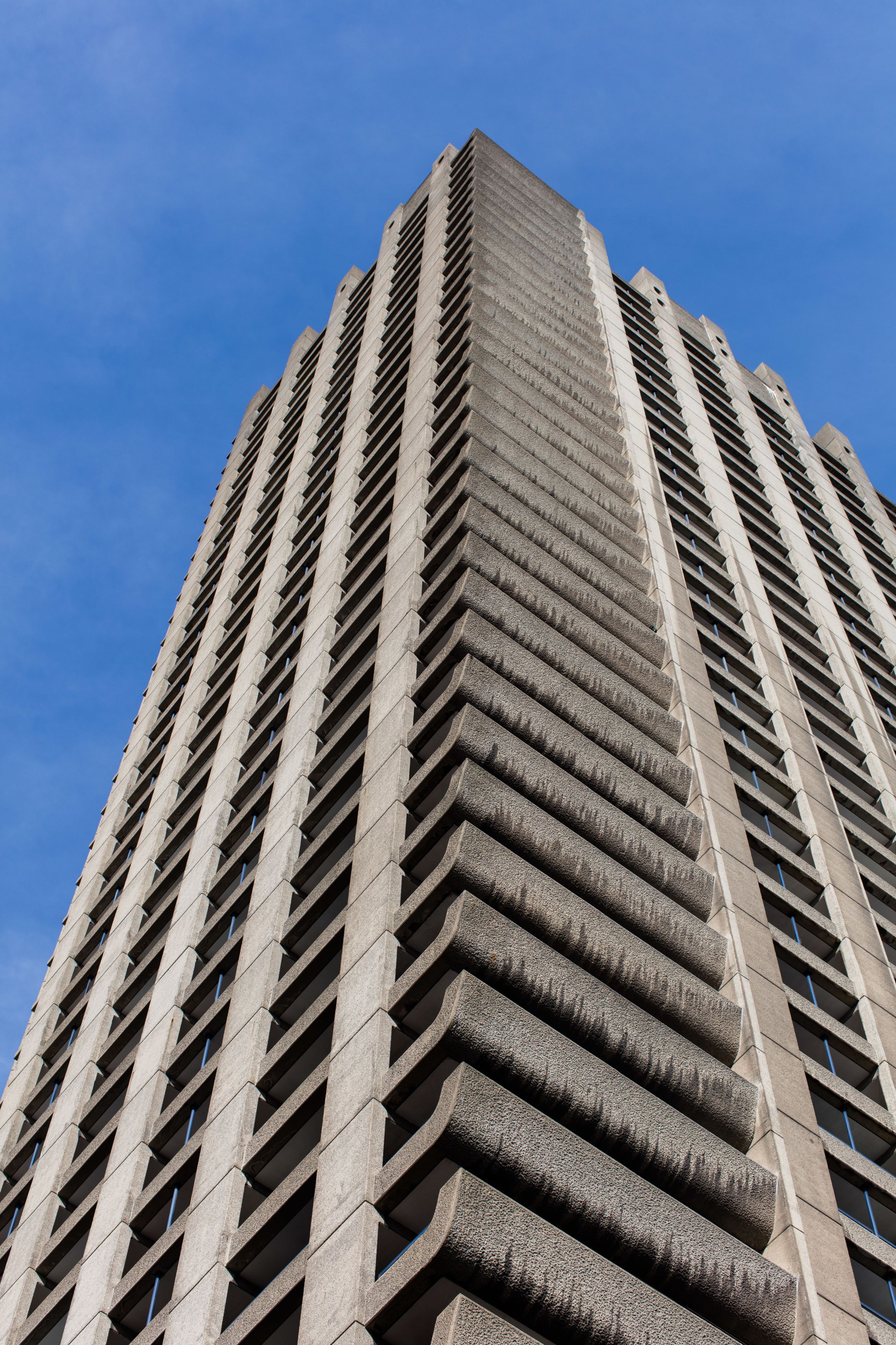 Photo of the Barbican towers. Credit: Anton Rodriguez