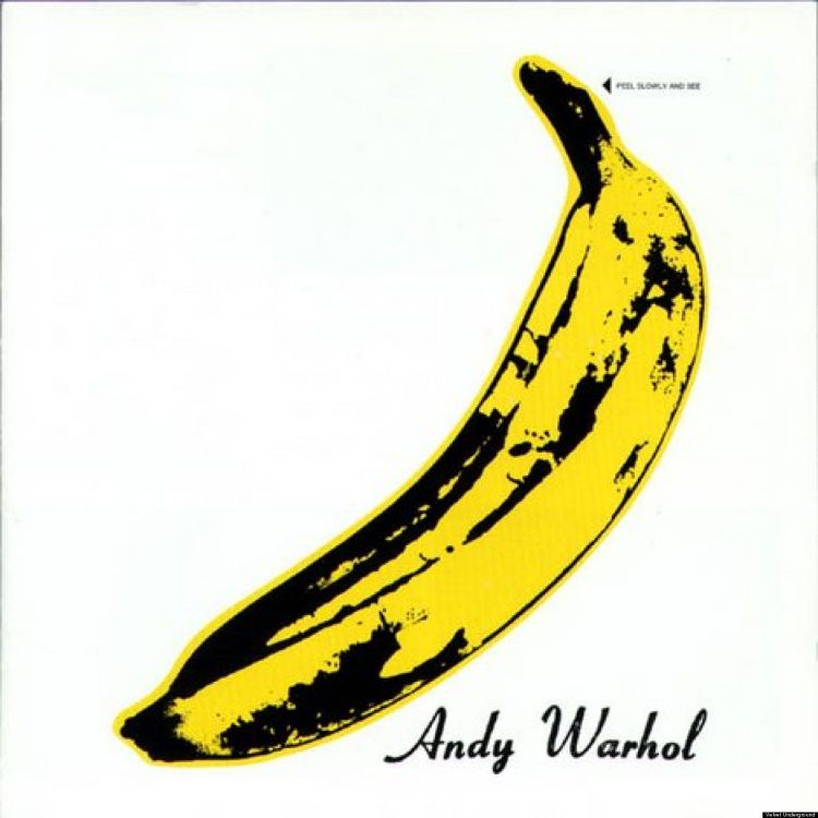 Album cover with yellow banana 