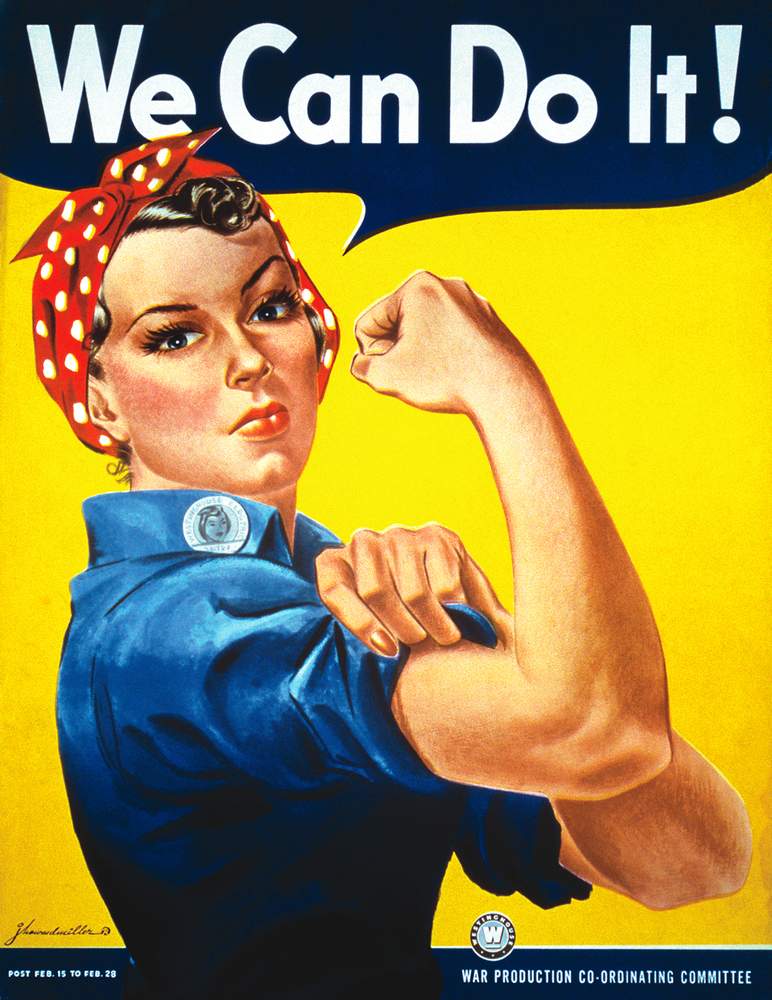 J.Howard Miller&#39;s &#39;We Can Do It!&#39; poster (1943)
