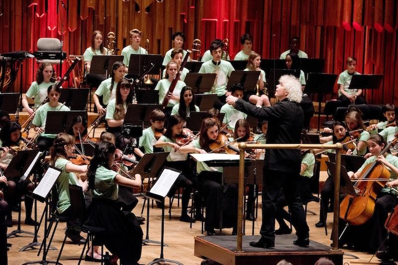 Sir Simon Rattle conducts the Young Orchestra for London